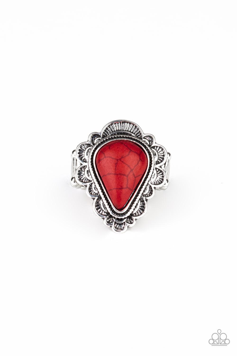 Paparazzi Accessories-Desert Escape - Red Ring