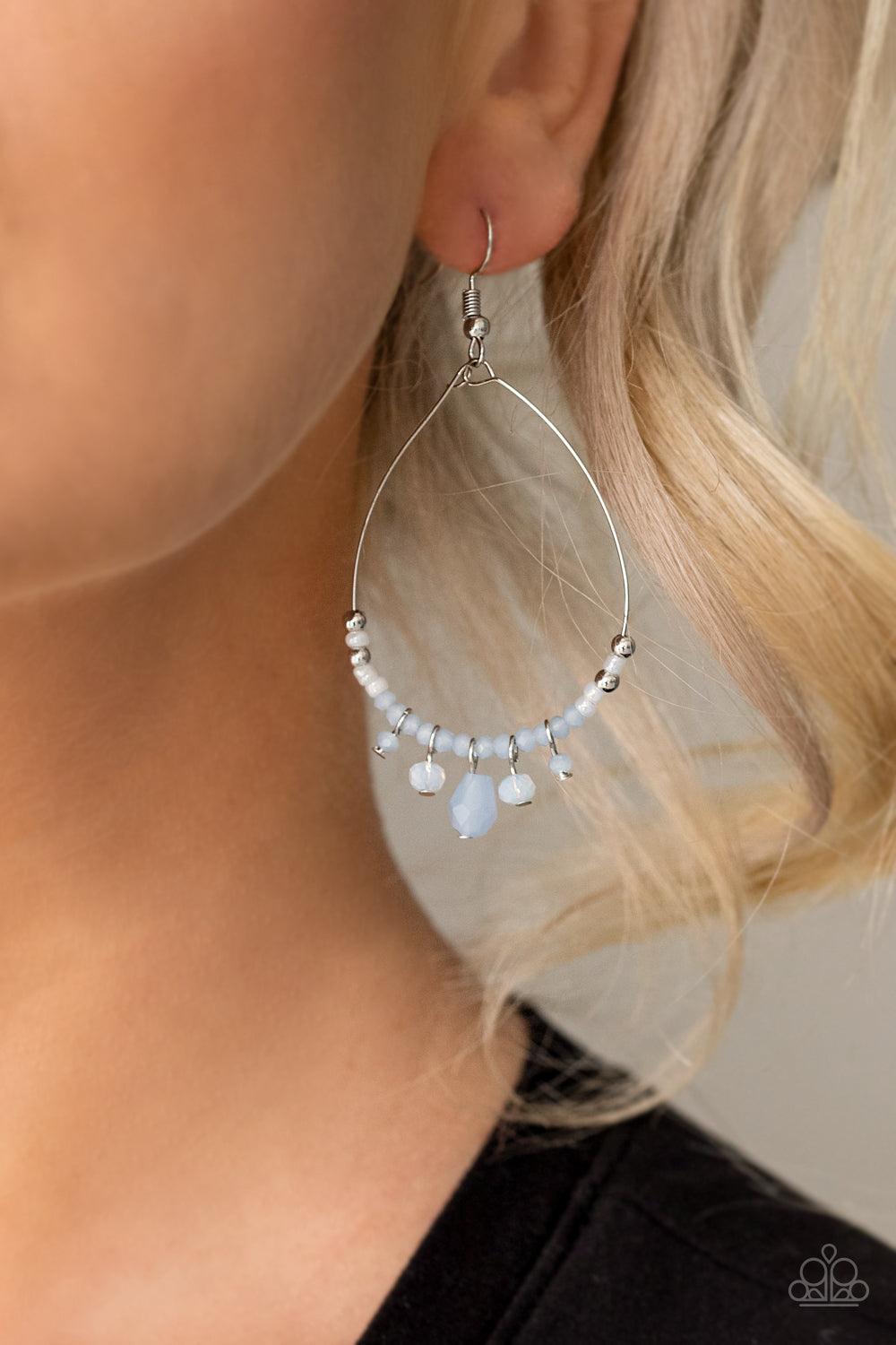 Paparazzi Accessories-Exquisitely Ethereal - Blue Earrings