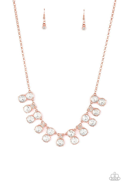 Paparazzi Accessories-Top Dollar Twinkle - Copper Necklace