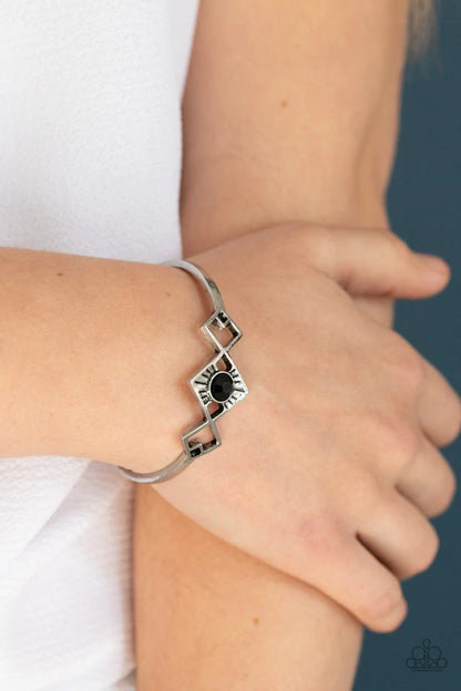 Dainty Deco Black Bracelet - Jewelry by Bretta