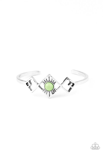 Paparazzi Accessories-Dainty Deco - Green Bracelet