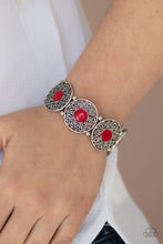 Paparazzi Accessories-Painted Garden - Red Bracelet