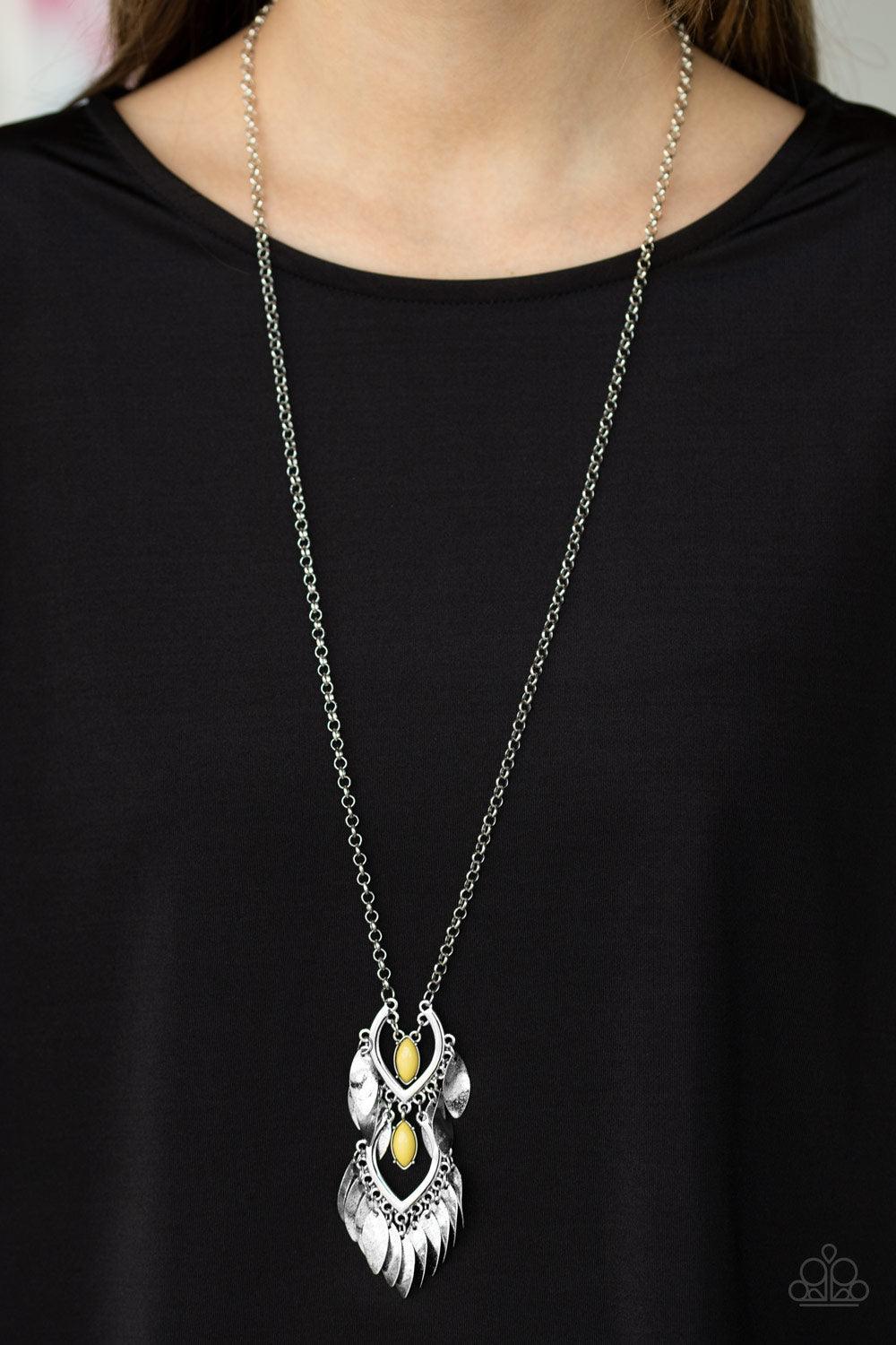  Paparazzi Accessories-Summer SOUL-stice - Yellow Necklace