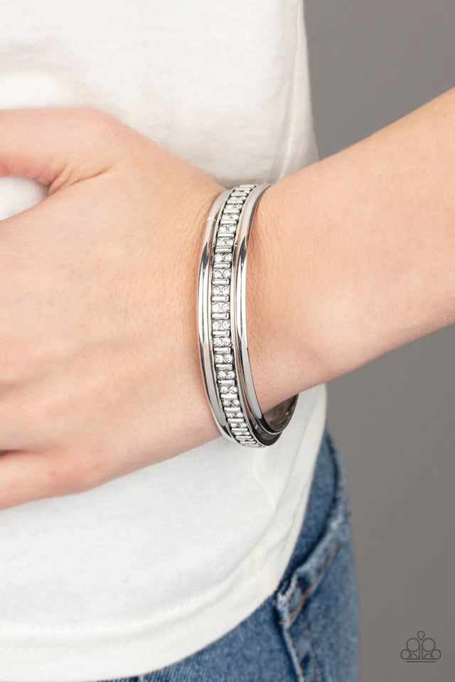 Flawless Flaunter White Bracelet - Jewelry by Bretta