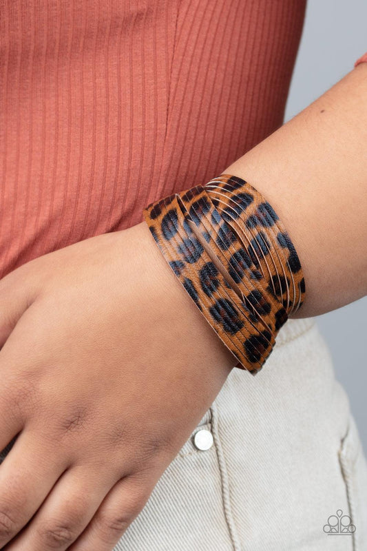Paparazzi Accessories-Hey GRRirl - Brown Bracelets