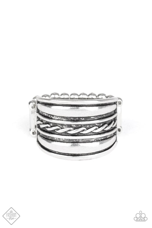 Paparazzi Accessories-Let it LAYER - Silver Ring