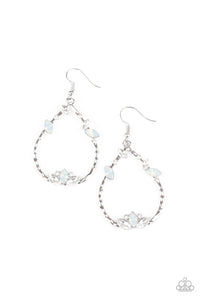 Lotus Ice White Earrings - Jewelry by Bretta