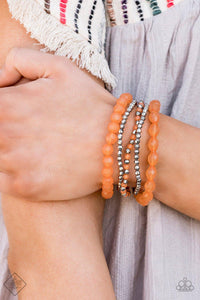 Sugary Sweet Orange Bracelets - Jewelry by Bretta