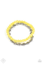Paparazzi Accessories-Dewy Dandelions - Yellow Bracelet