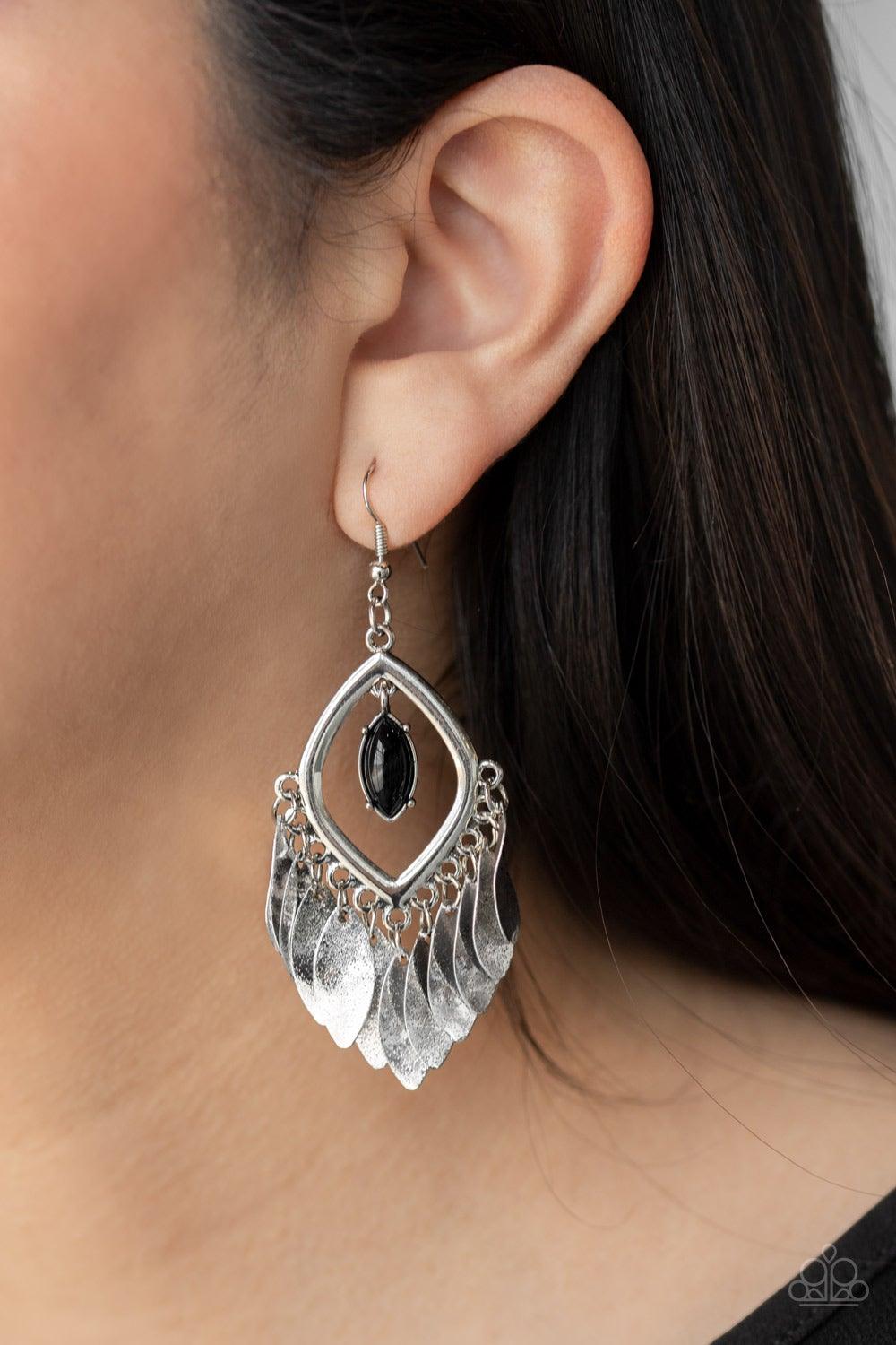 Paparazzi Accessories-Sunset Soul - Black Earrings