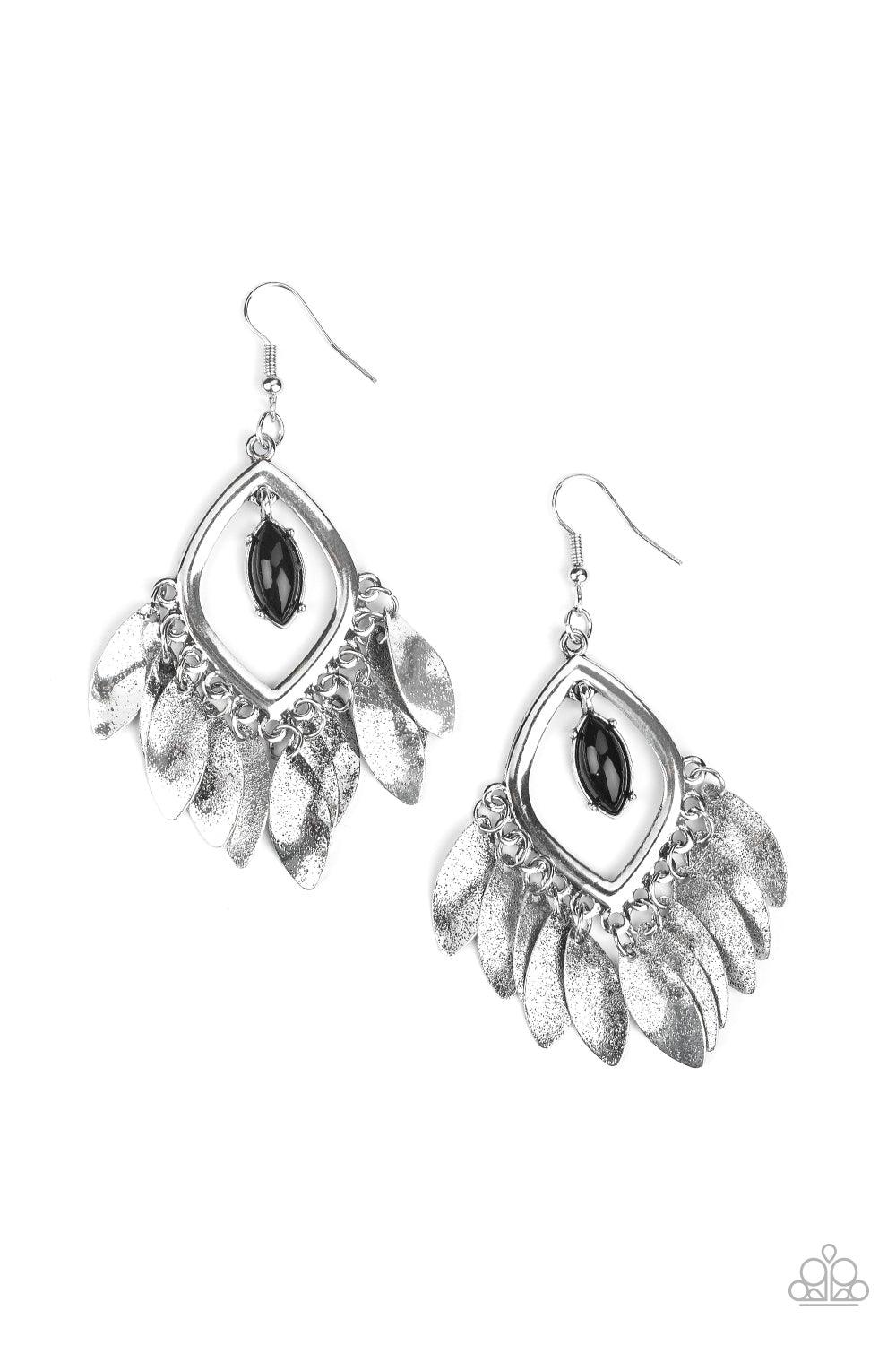 Paparazzi Accessories-Sunset Soul - Black Earrings