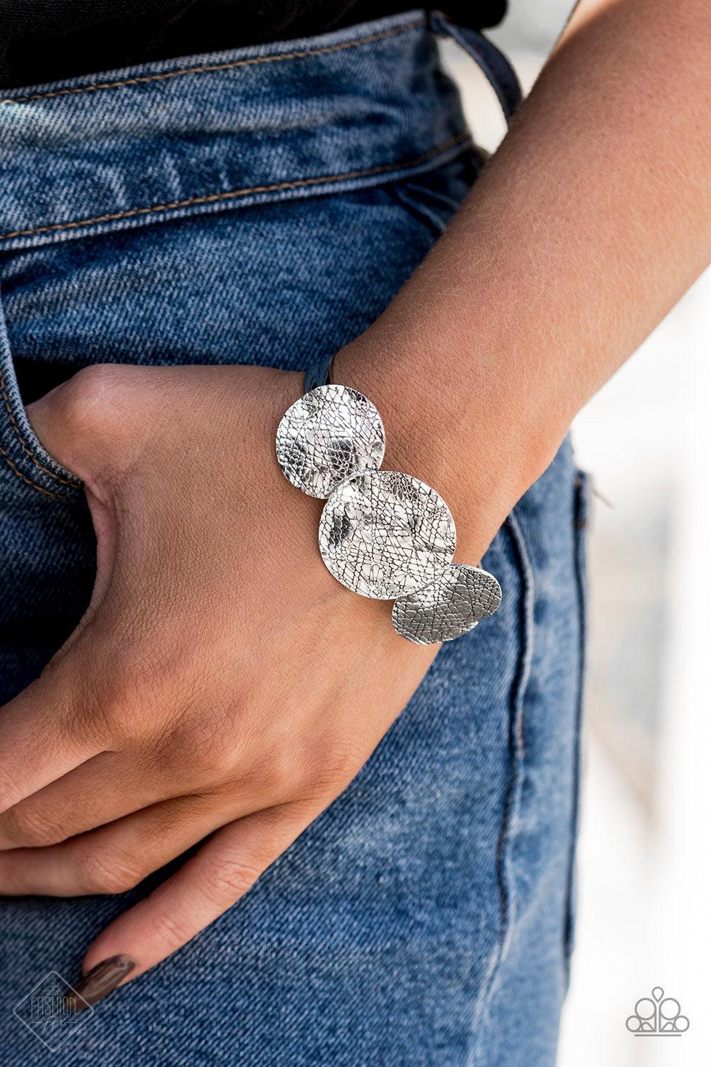 Paparazzi Accessories-Urban Aftershock - Silver Cuff Bracelet