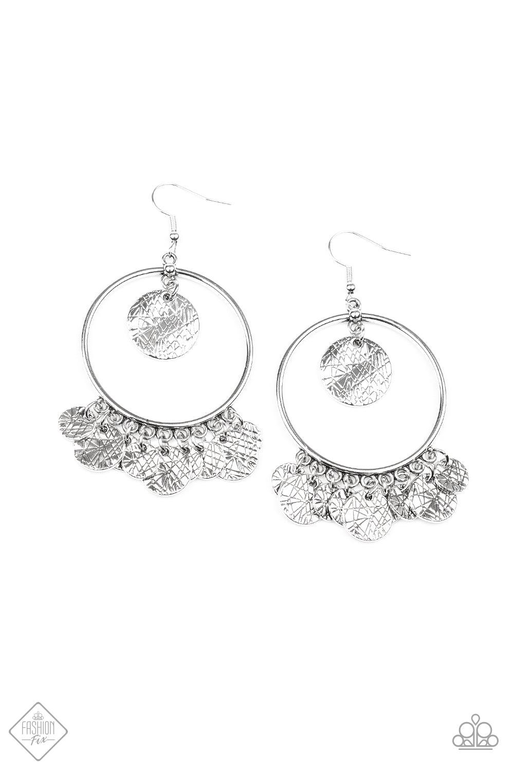 Paparazzi Accessories-Start From Scratch - Silver Earrings