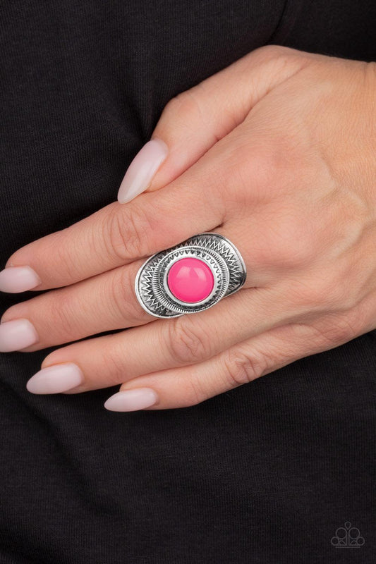 Paparazzi Accessories-Sunny Sensations - Pink Ring