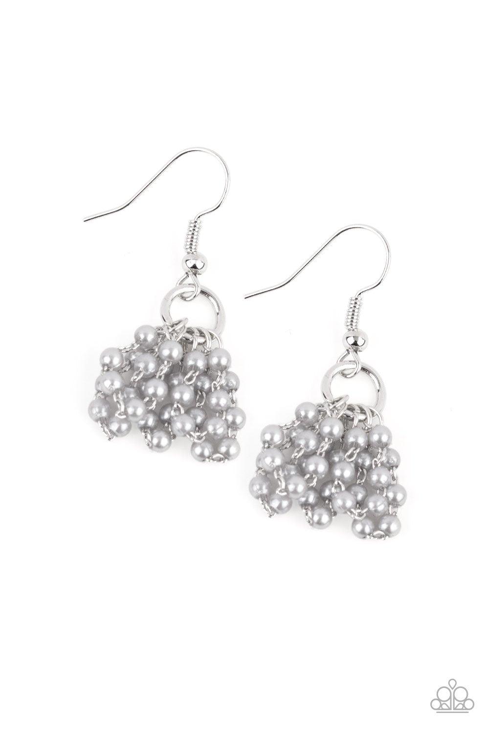 Paparazzi Accessories-Party Posh Princess - Silver Earrings