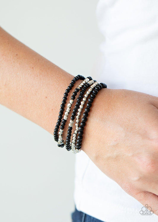 Stacked Showcase Black Bracelets - Jewelry by Bretta