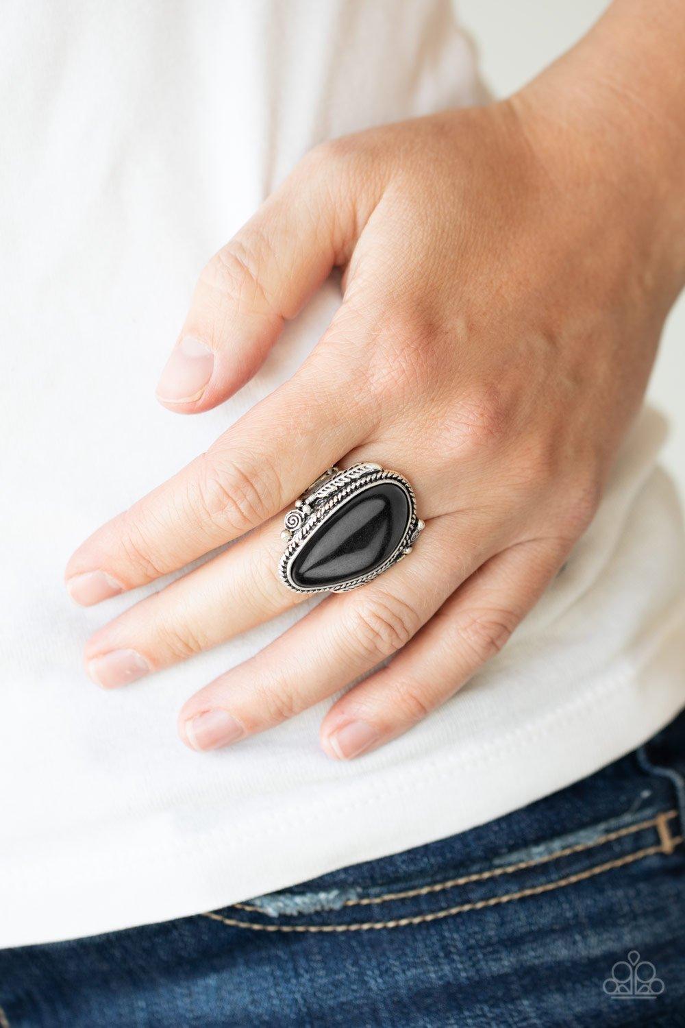 Paparazzi Accessories-Mojave Magic - Black Ring