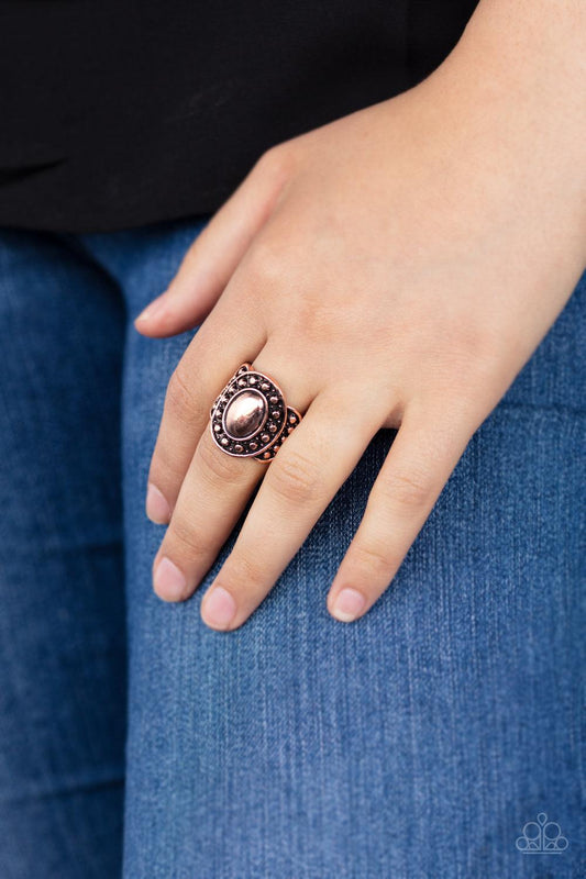 Paparazzi Accessories-Stacked Stunner - Copper Ring