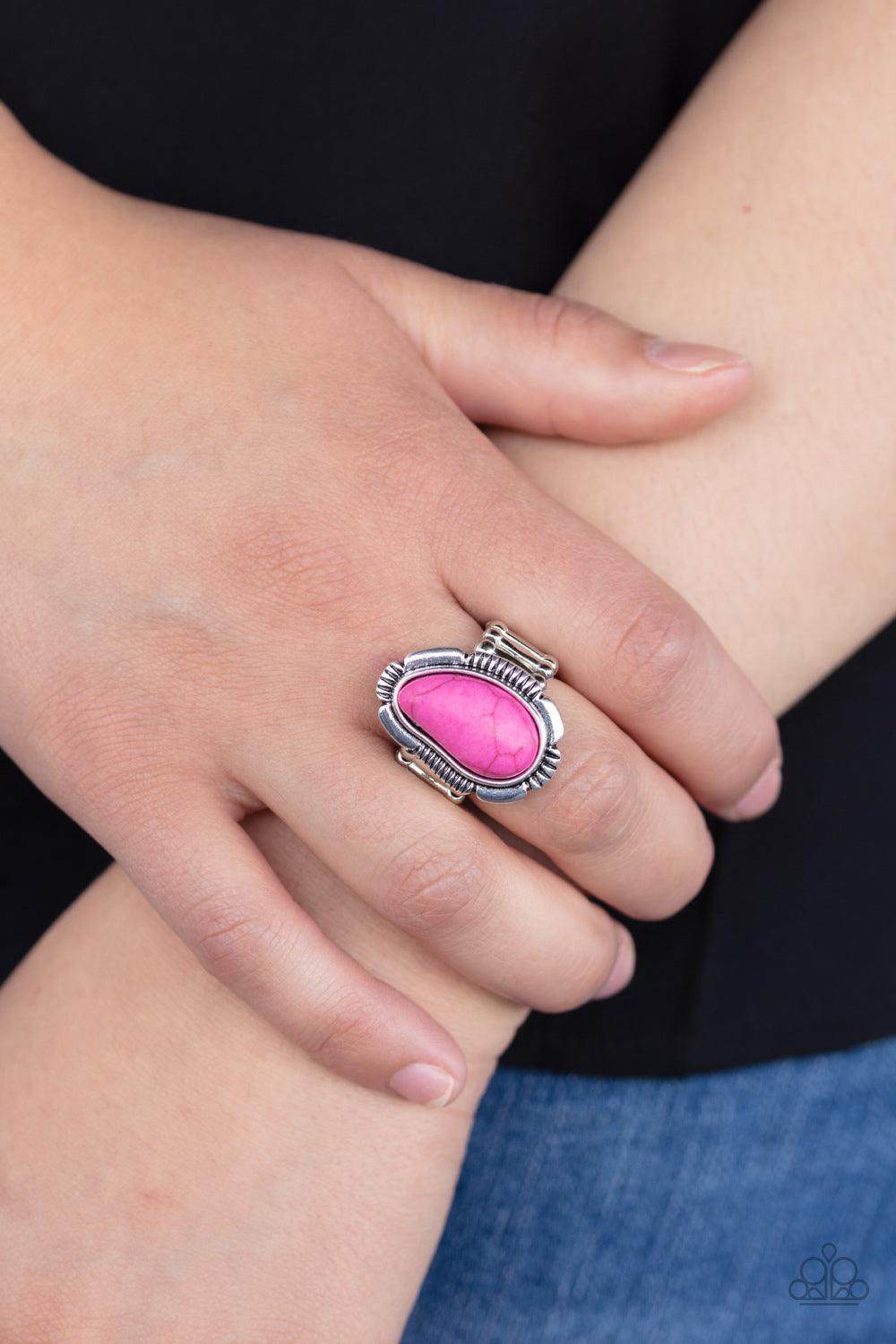 Paparazzi Accessories-Mineral Mood - Pink Ring