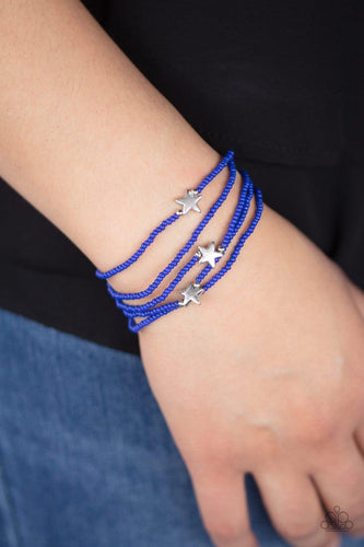 Pretty Patriotic - Blue Bracelet - Jewelry By Bretta