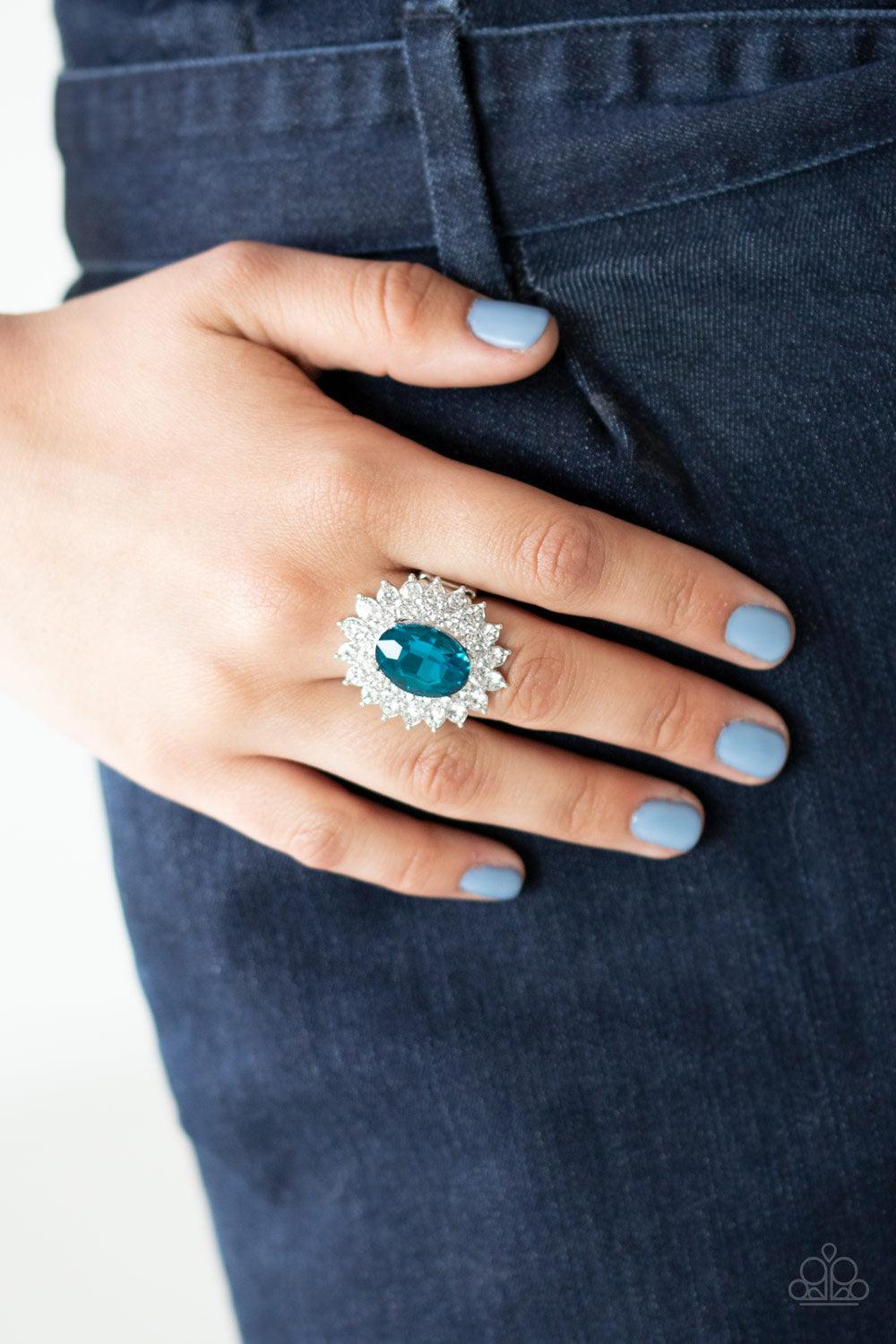 Paparazzi Accessories-Secret Garden Glow - Blue Ring