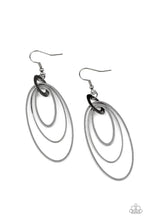 Paparazzi Accessories-Shimmer Surge - Black Earrings
