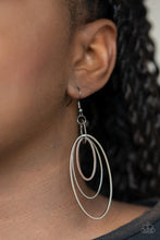 Paparazzi Accessories-Shimmer Surge - Black Earrings