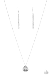 Freedom Isn't Free Silver Necklace - Jewelry by Bretta