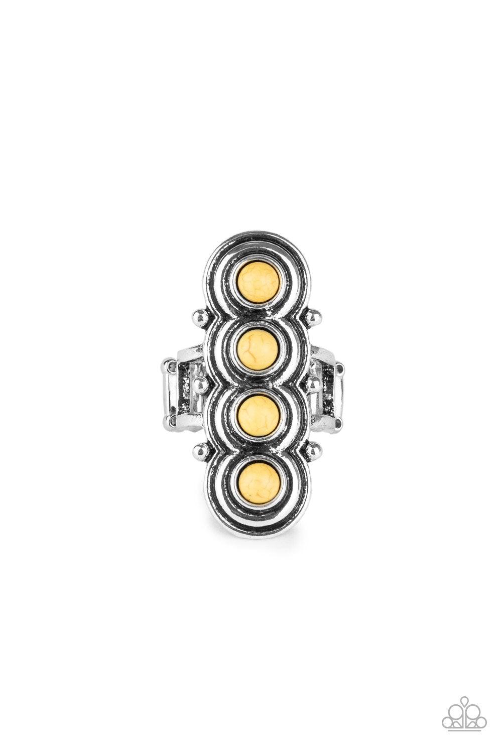 Paparazzi Accessories-Terra Trinket - Yellow Ring