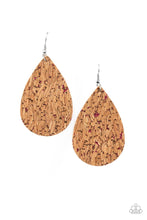 Paparazzi Accessories-CORK It Over - Pink Earrings