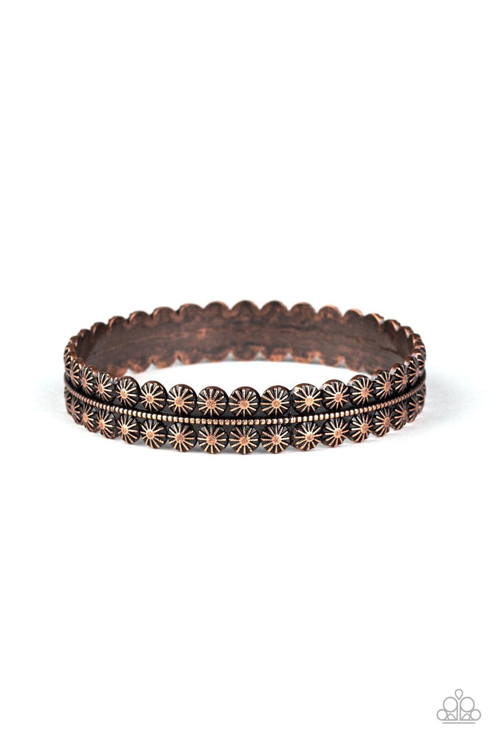 Paparazzi Accessories-Rustic Relic - Copper Bracelet