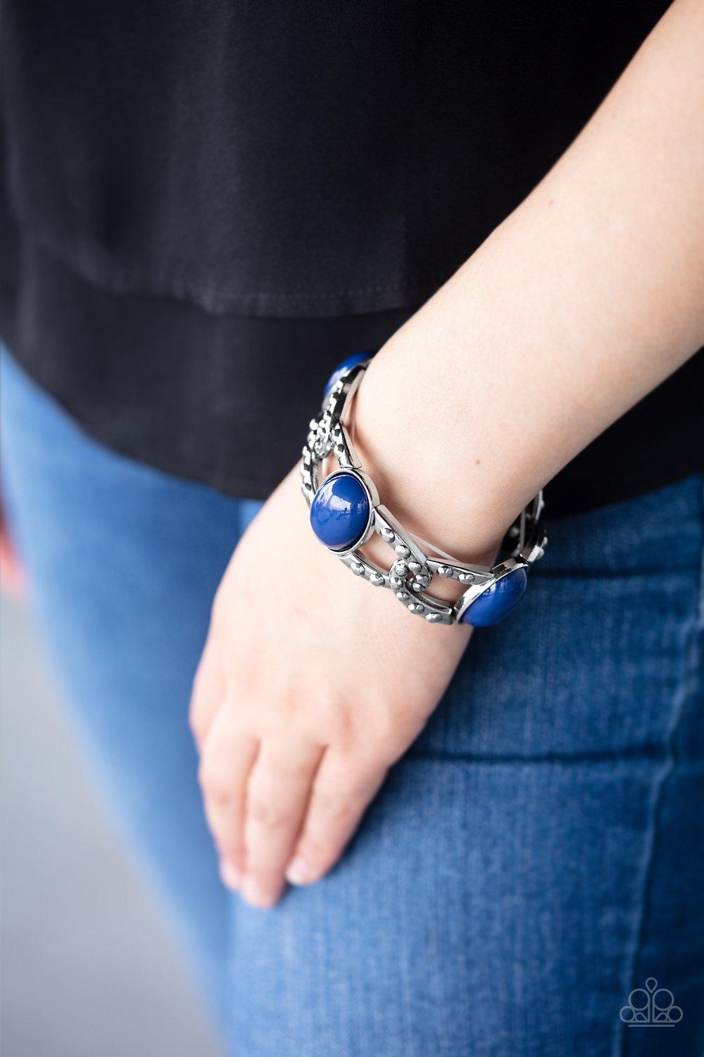 Paparazzi Accessories-Dreamy Gleam - Blue Bracelet