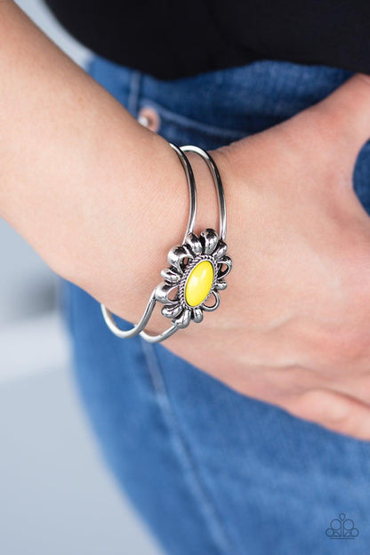 Paparazzi Accessories-Serene Succulent - Yellow Bracelet