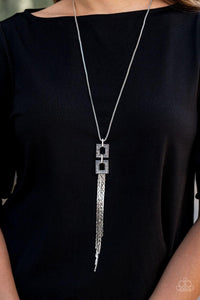 Paparazzi Accessories-Times Square Stunner - Silver Necklace
