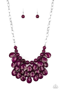 Paparazzi Accessories-Sorry To Burst Your Bubble - Purple Necklace