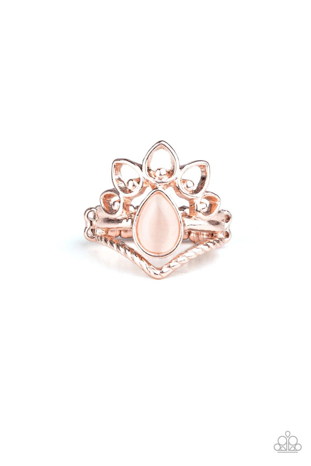 Paparazzi Accessories-Serene Scene - Rose Gold Ring