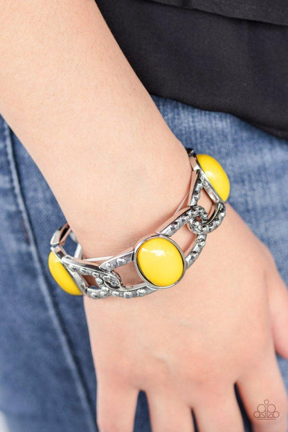 Paparazzi Accessories - Dreamy Gleam - Yellow Bracelet