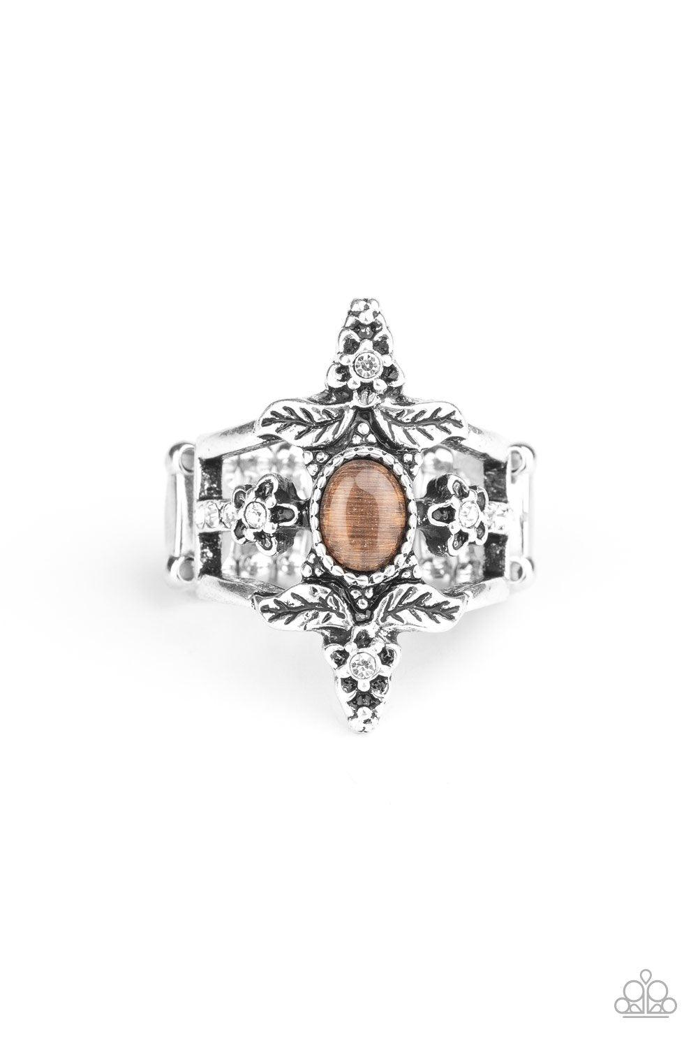 Paparazzi Accessories-Fleur de Fancy - Brown Ring