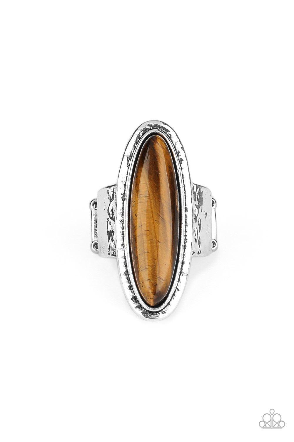 Stone Mystic Brown Ring - Jewelry by Bretta