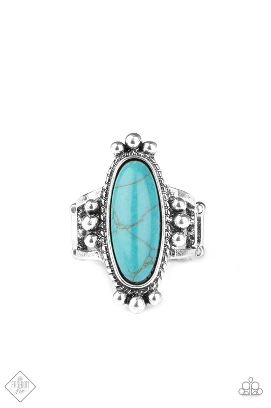 Paparazzi Accessories-Pioneer Paradise - Blue Ring 