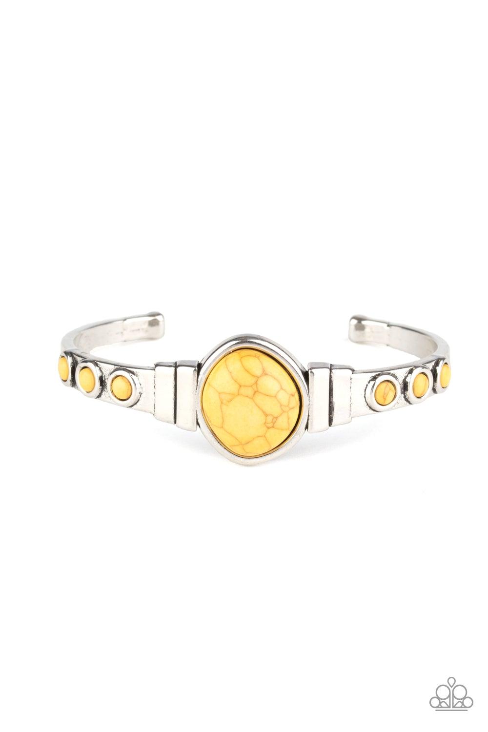 Paparazzi Accessories-Spirit Guide - Yellow Bracelet