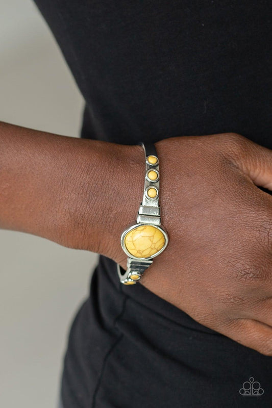 Paparazzi Accessories-Spirit Guide - Yellow Bracelet