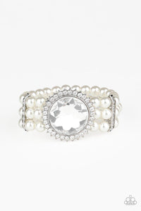 Speechless Sparkle White Bracelet - Jewelry by Bretta