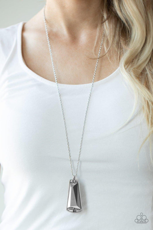 Paparazzi Accessories-Empire State Elegance - Silver Necklace
