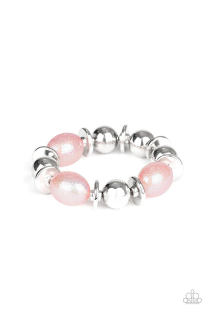  Paparazzi Accessories-Big League Luster - Pink Bracelet