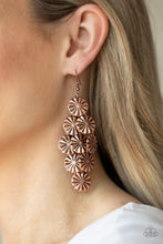 Paparazzi Accessories-Star Spangled Shine - Copper Earrings