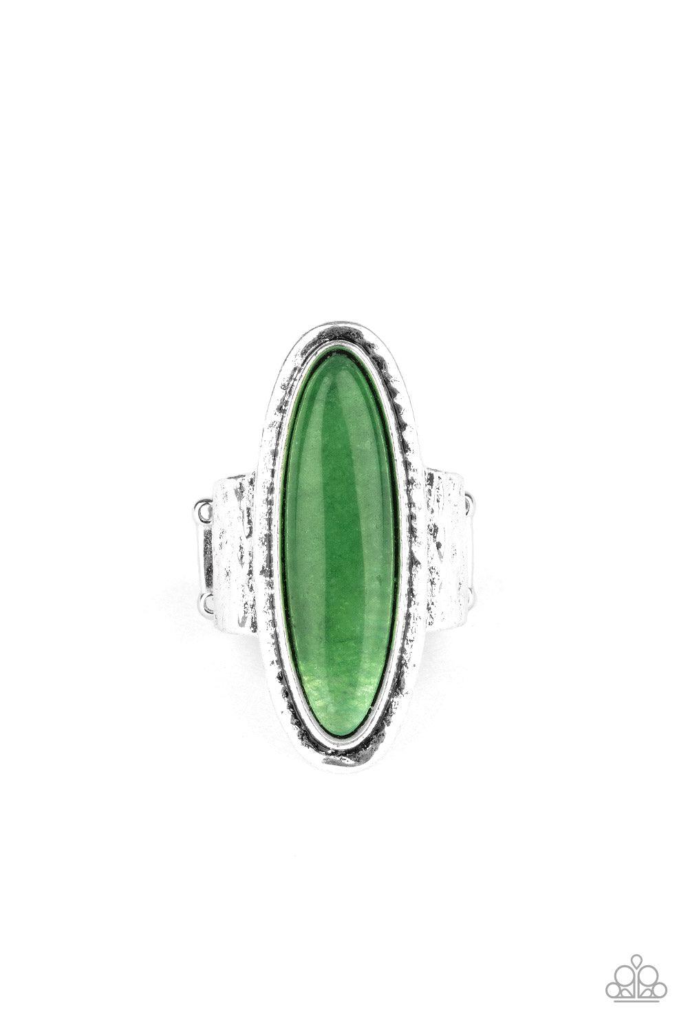 Paparazzi Accessories-Stone Mystic - Green Ring