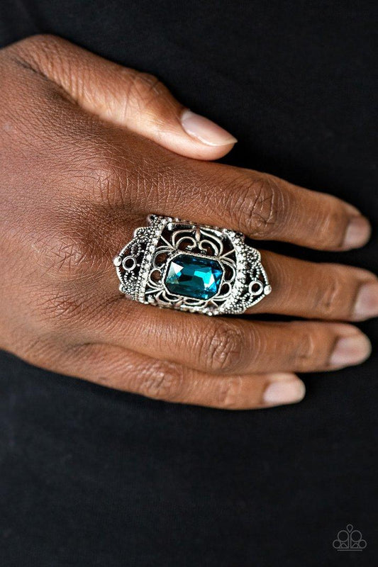 Undefinable Dazzle Blue Ring - Jewelry by Bretta