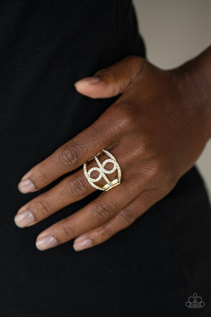 Paparazzi Accessories-Fabulously Frosted - Gold Ring