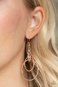 Three Ring Couture Rose Gold Earrings - Jewelry by Bretta